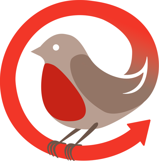 Route Robin bird logo